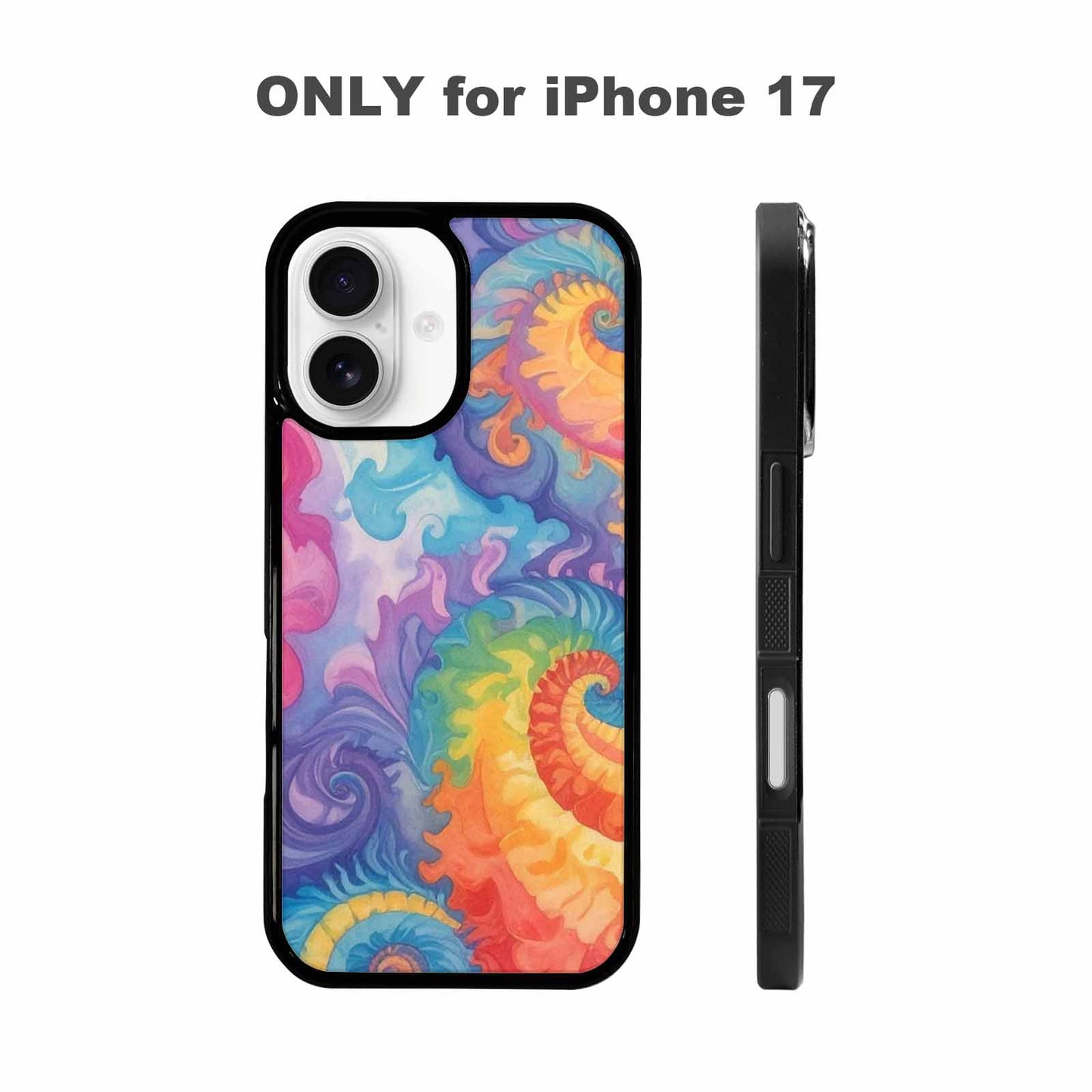 iPhone 17 Case — Tie Dye Swirls Tie Dye Tie, Custom Designed Case Cover