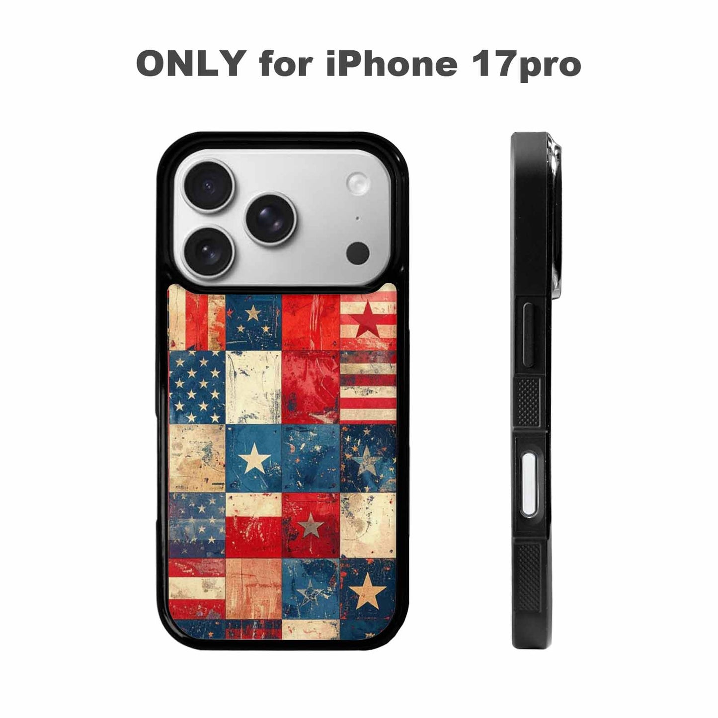 iPhone 17 Pro Case — Small American Flag Stars And Galaxy, Custom Phone Case