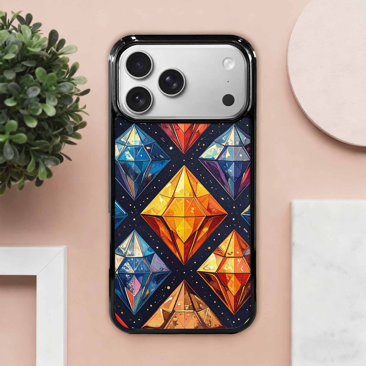 iPhone 17 Pro Max Case — Vintage Summer Diamond Retro Vintage, Custom Made Phone Cover