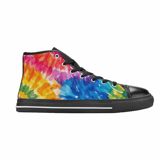 MEN'S Tie Dye Swirl High Top Canvas Aesthetic Sneakers