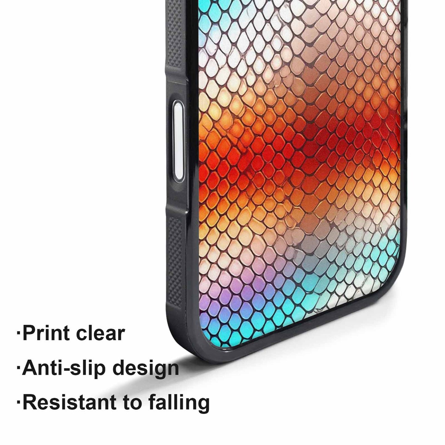 iPhone 17 Pro Max Case — Snake Print Dark Seamless Animal Print, Custom Print Case Cover
