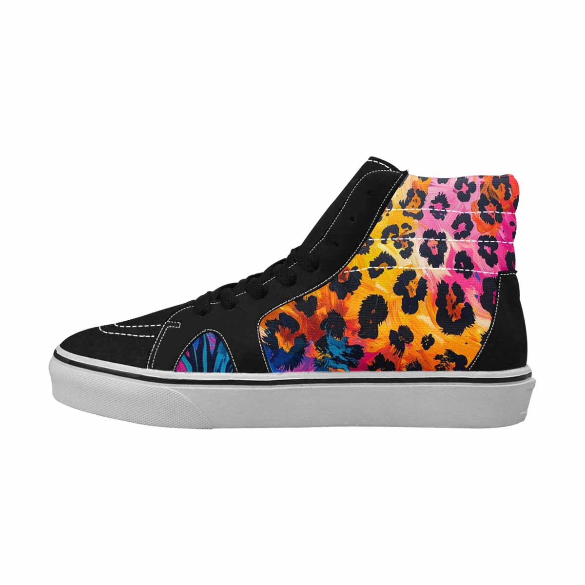 MEN'S Animal Print High Top Canvas Dreamlike Custom Shoes