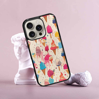 iPhone 16 Pro Case — Ice Cream Motif Ice Cream Motifs, Unique Phone Case Design