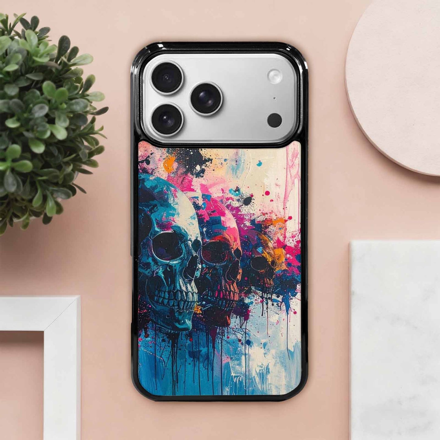 iPhone 17 Pro Max Case — Skull Dark Art Gothic Print Gothic, Custom Phone Case