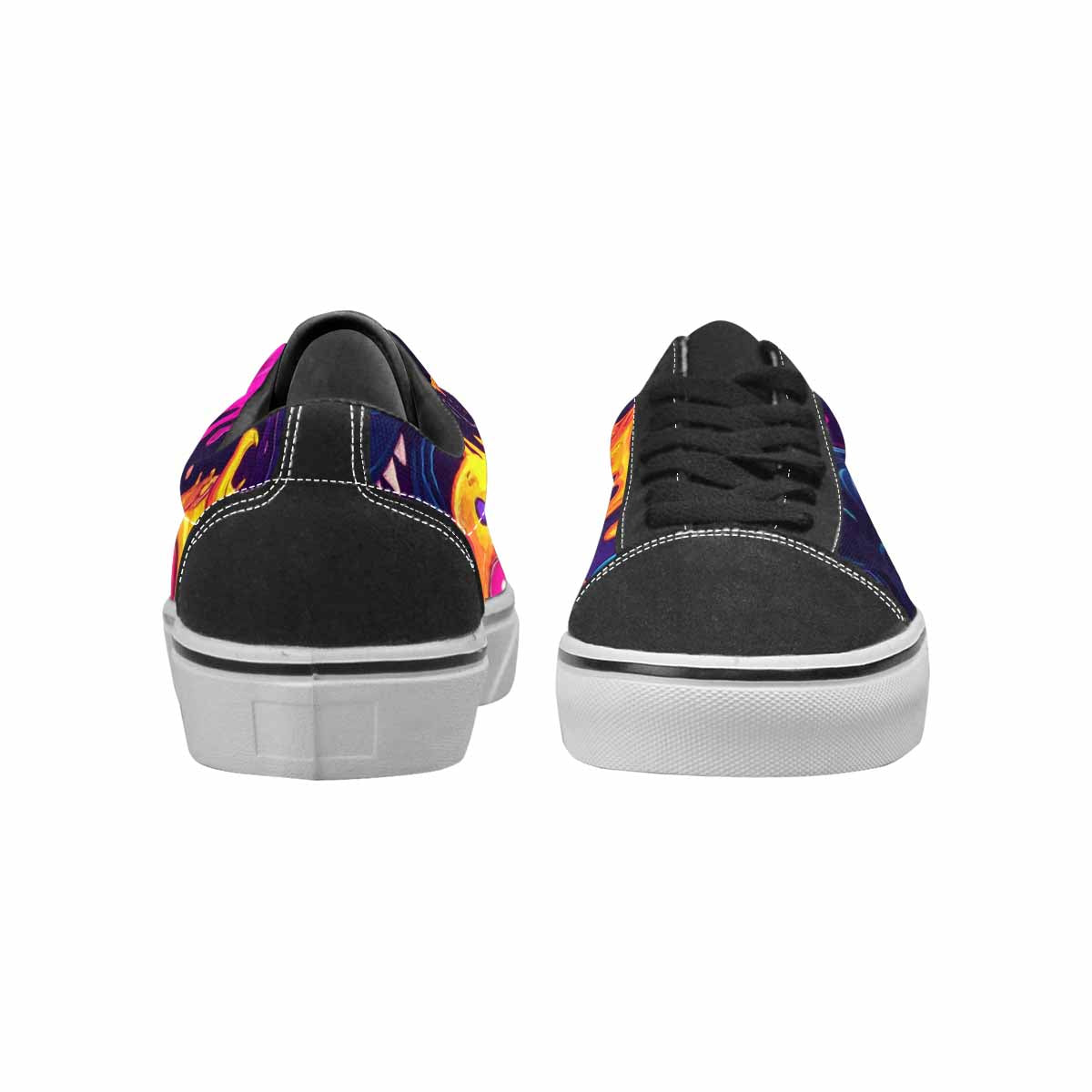 WOMEN'S Ice Cream Monsters  Lace-Up Canvas Dark Academia Sneakers