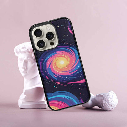 iPhone 16 Pro Case — Love Wins Galaxy Seamless Pattern Vibrant, Custom Printed Phone Case