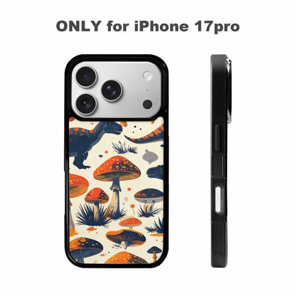 iPhone 17 Pro Case — Vintage Dinosaurs Mushroom Retro Vintage, Original Design Phone Case