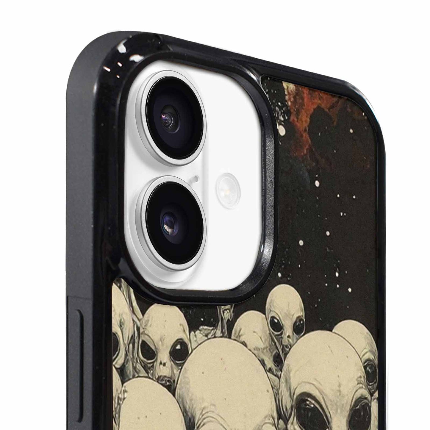 iPhone 17 Case — Melting Aliens Pattern Alien Scifi, Personalized Phone Case