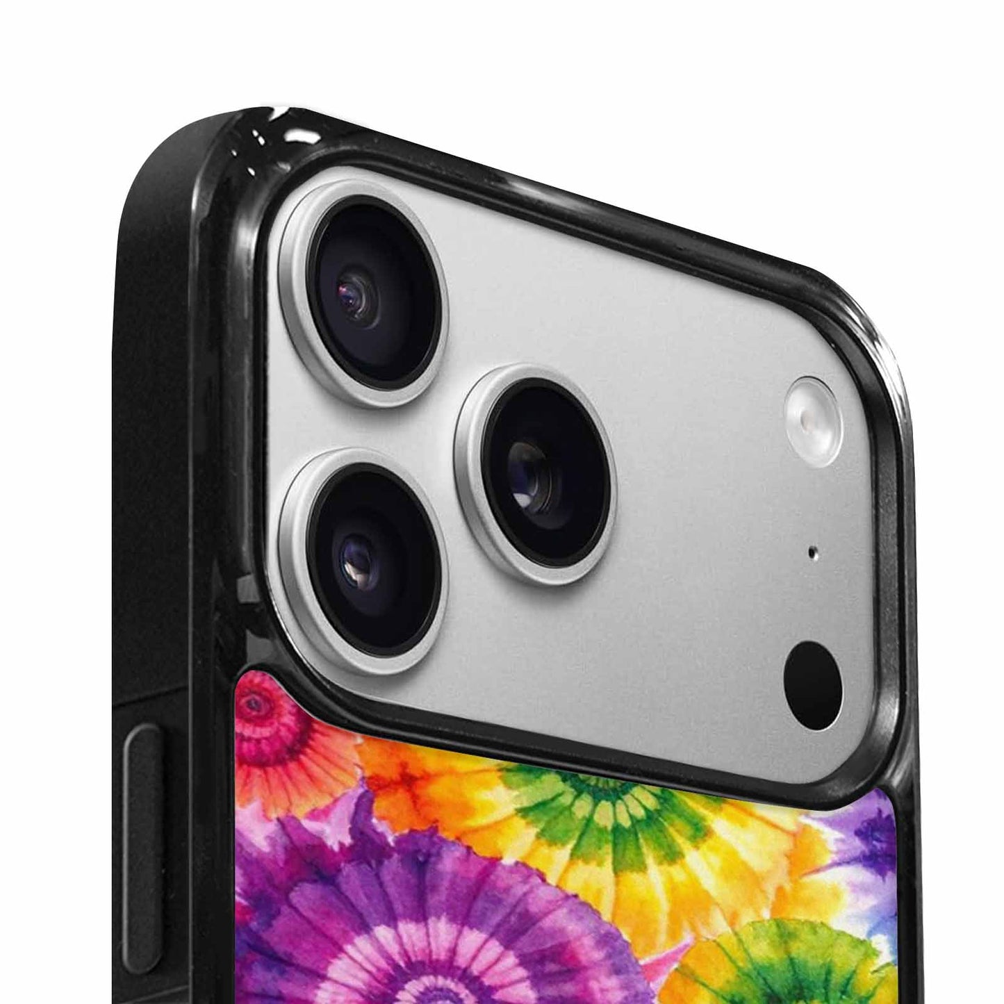 iPhone 17 Pro Case — Small Tie Dye Swirl Pattern Tie, Custom Printed Phone Case