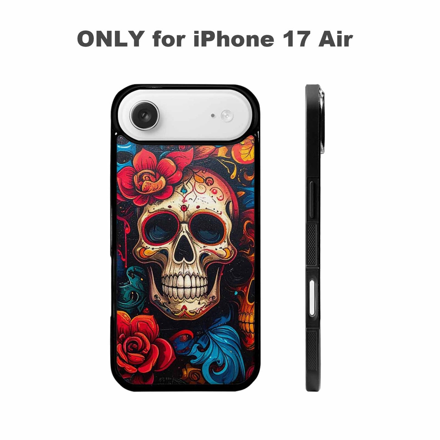 iPhone 17 Air Case — Graffiti Skull Gothic Skulls, Custom Printed Phone Case