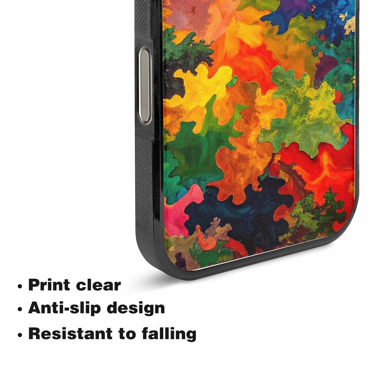 iPhone 15 Pro Max Case — Camo Patches Full Color Vibrant Camo, Original Design Phone Case