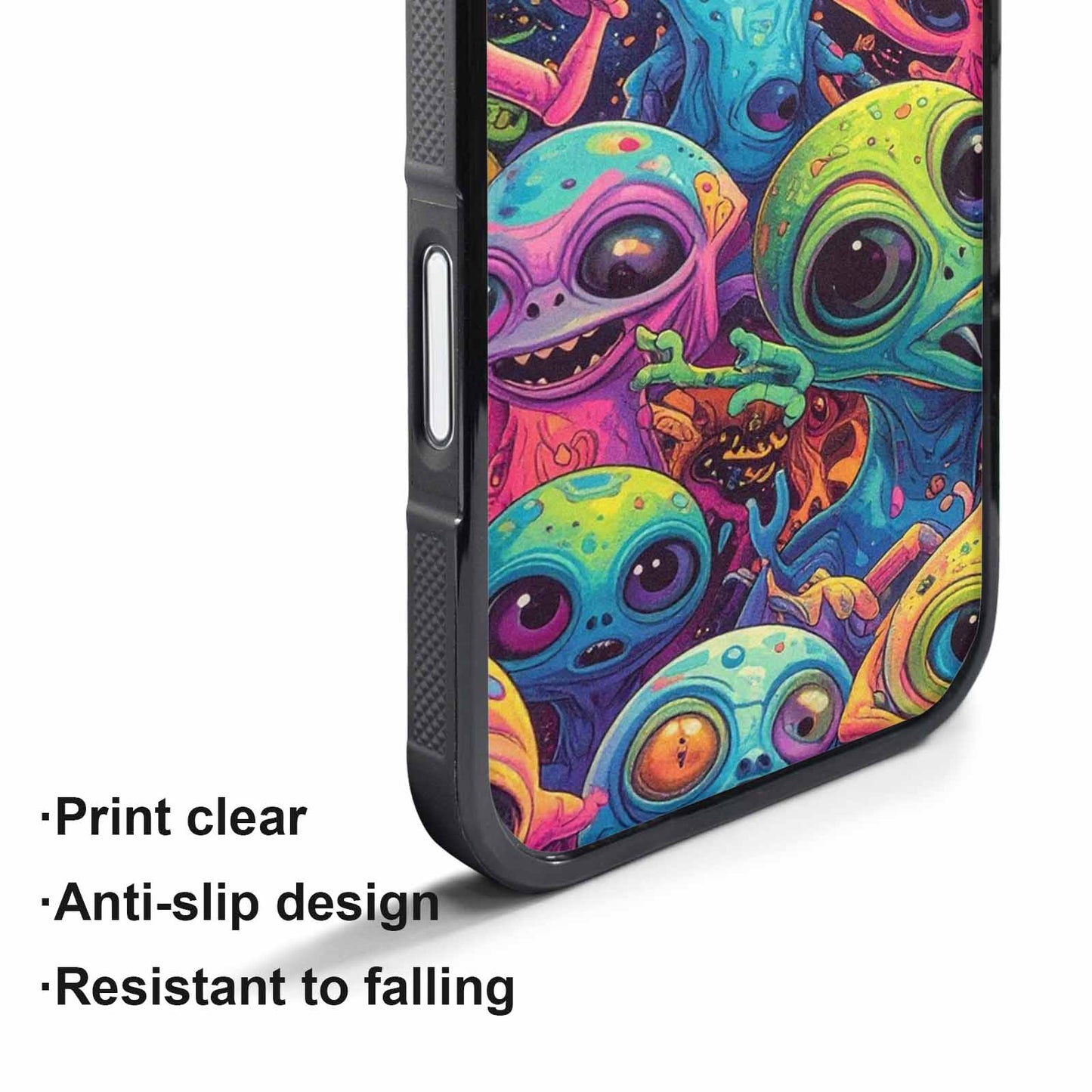 iPhone 17 Pro Max Case — Seamless Tileable Pattern Of Alien Scifi, Personalized Phone Case