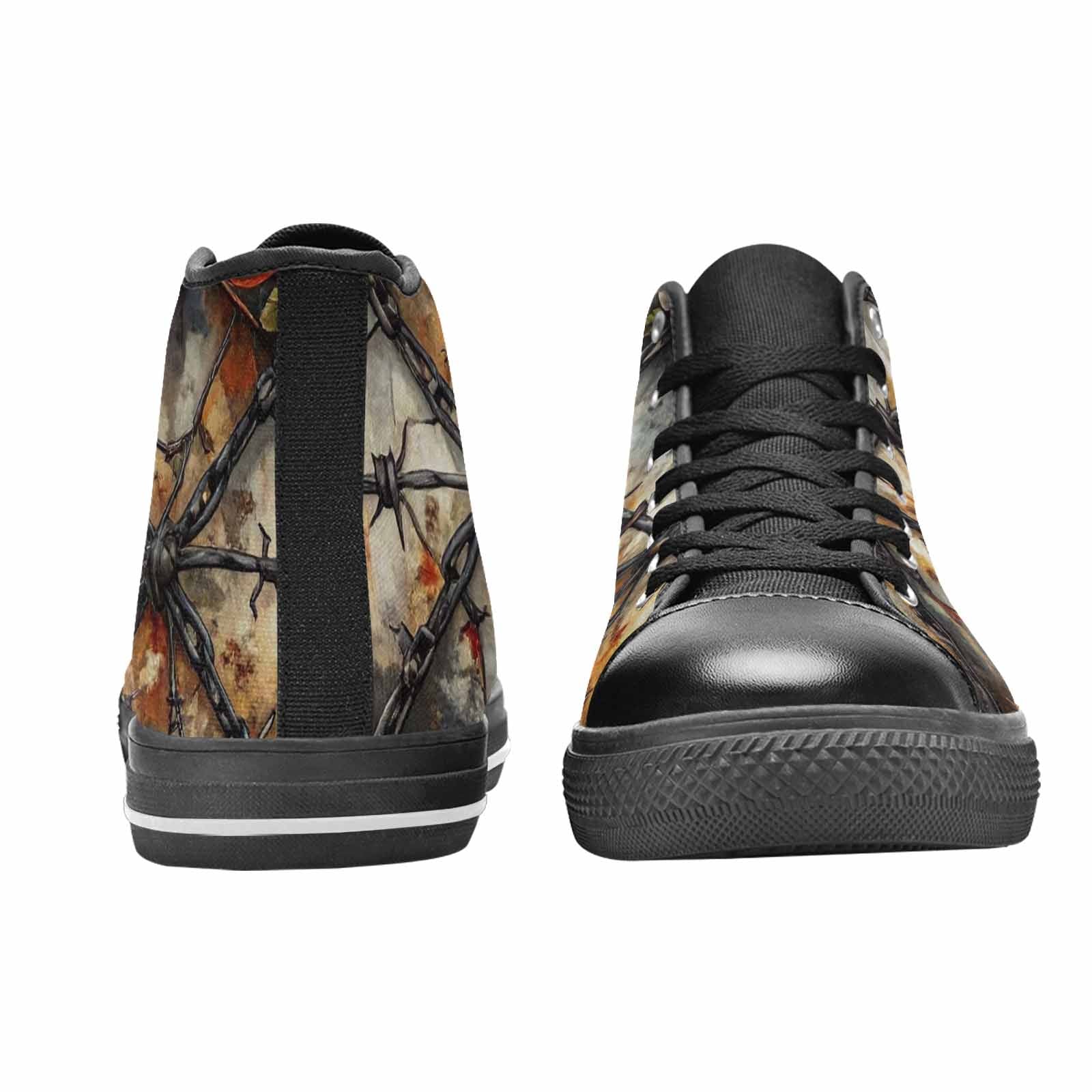 WOMEN'S Barbed Wire Chain High Top Canvas Dreamcore Sneakers