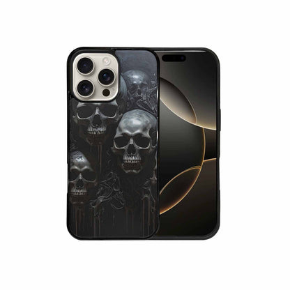 iPhone 16 Pro Max Case — Grey Dark Black And Grey Tones, Customized Protective Case