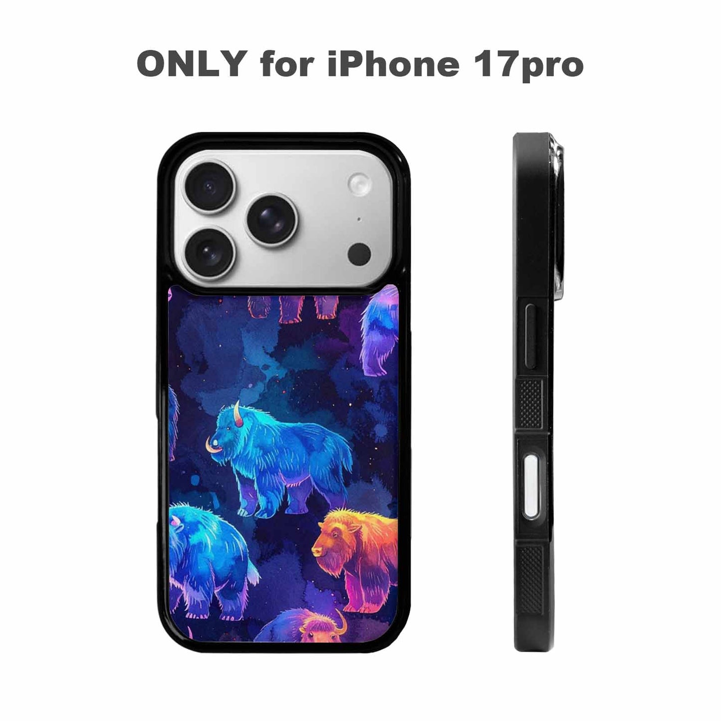 iPhone 17 Pro Case — Watercolor Cryptid Folklore Yeti Watercolor Abstract, Custom Phone Case