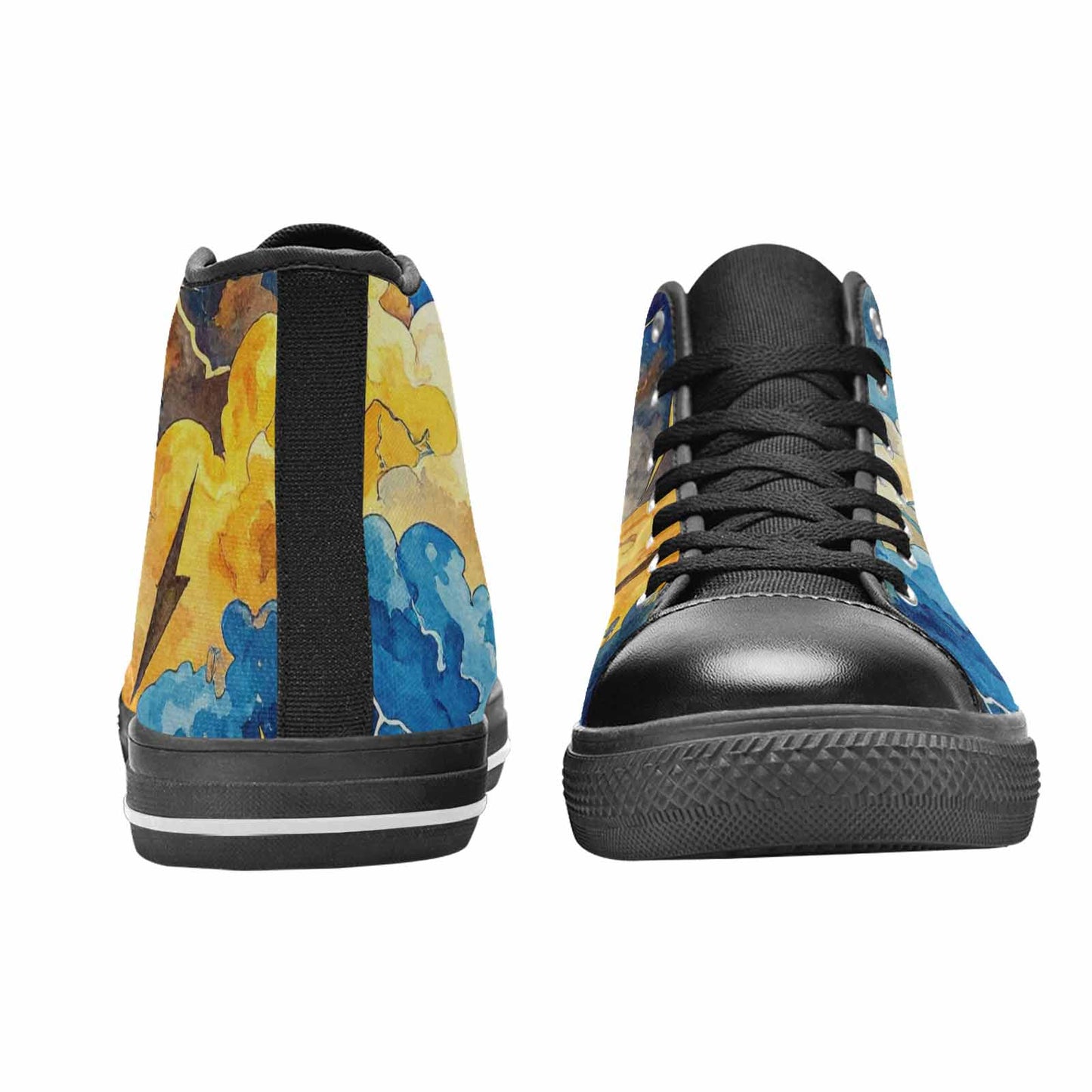 WOMEN'S Lightning Bolt High Top Canvas Cottagecore Shoes