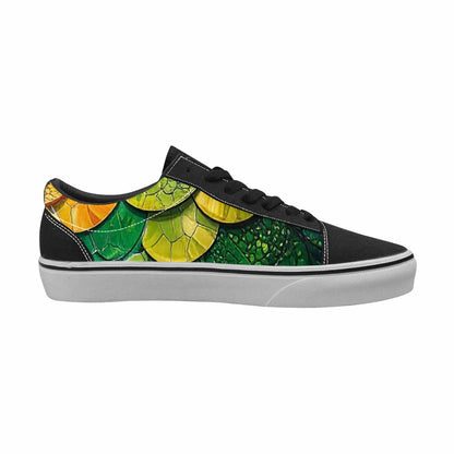 MEN'S Reptile Full Color Canvas Streetwear Kaleidoscope Custom Canvas Shoes