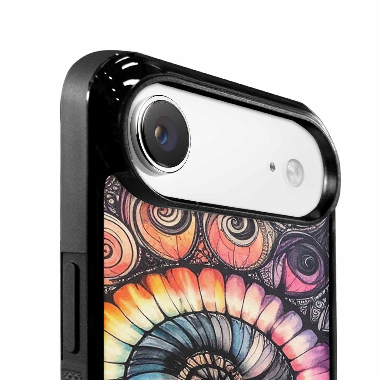 iPhone 17 Air Case — Tie Dye Swirls Black White Tie, Custom Made Phone Cover