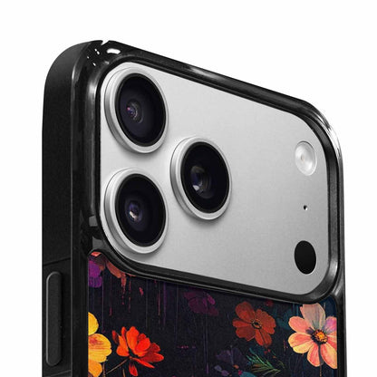 iPhone 17 Pro Max Case — Shadowy Glitch Floral Pattern Floral, Custom Print Case Cover