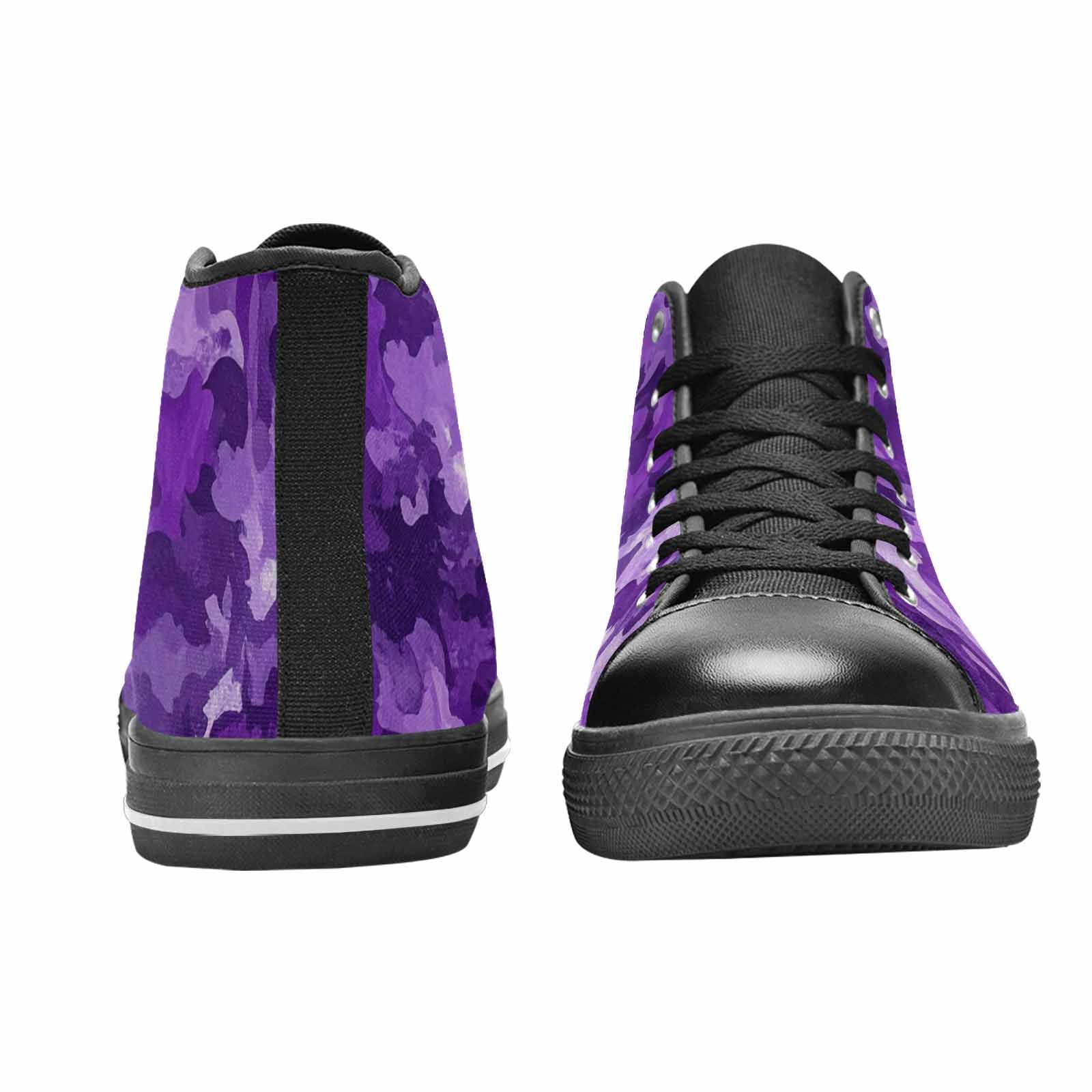 WOMEN'S Military Camouflage Blotch High Top Canvas Surreal Sneakers