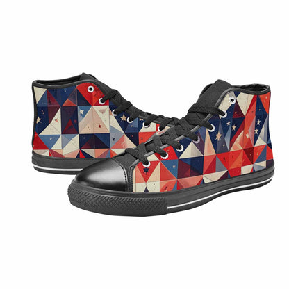 MEN'S American Flag Stars High Top Canvas Dreamcore Shoes