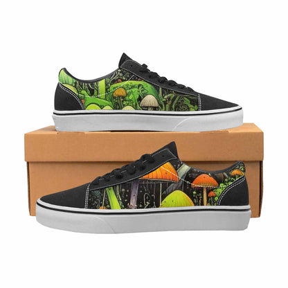 WOMEN'S Rainbow Drip Mushrooms Lace-Up Canvas Surreal Shoes