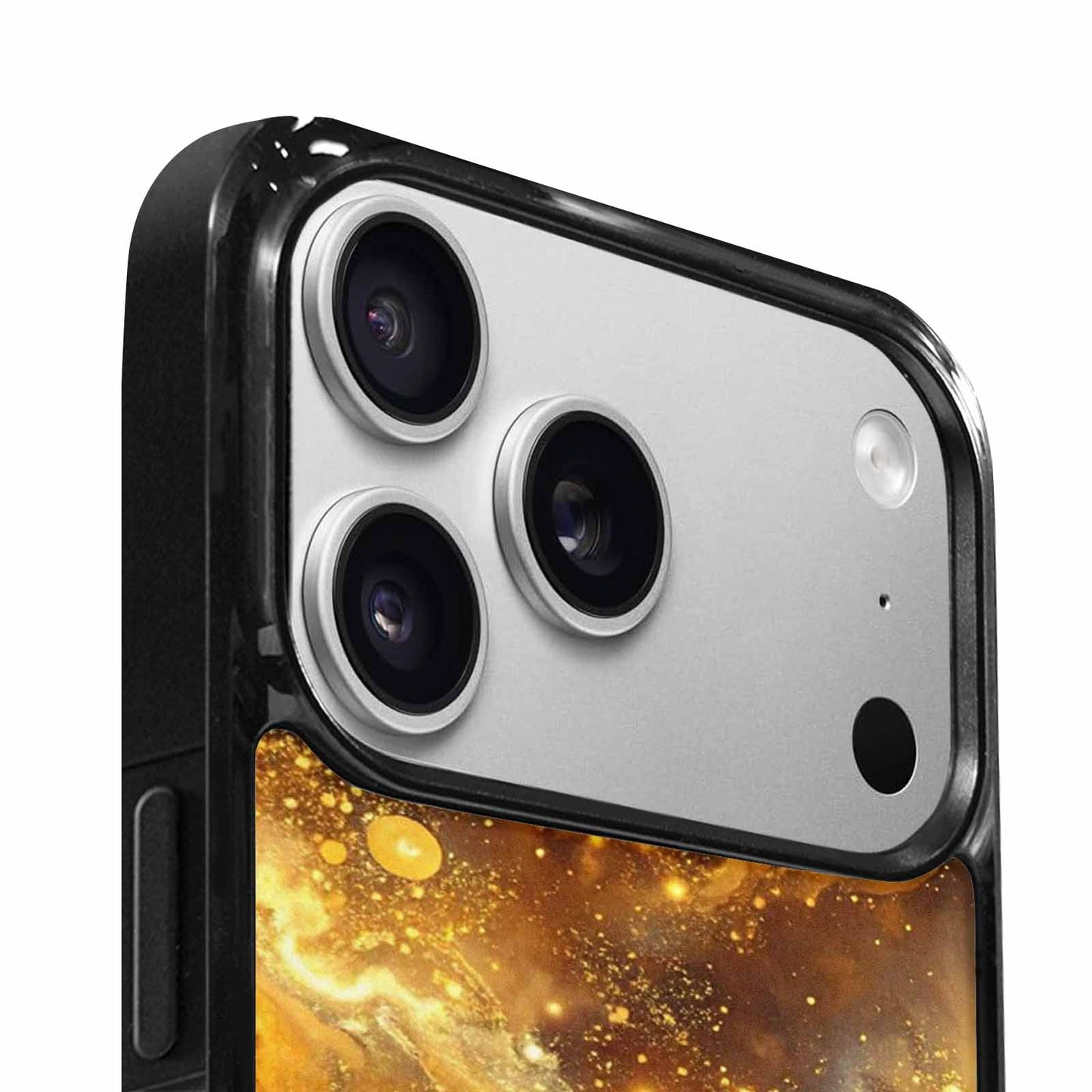 iPhone 17 Pro Max Case — Galaxy Art Golden Cosmic Galaxy Space, Custom Print Case Cover