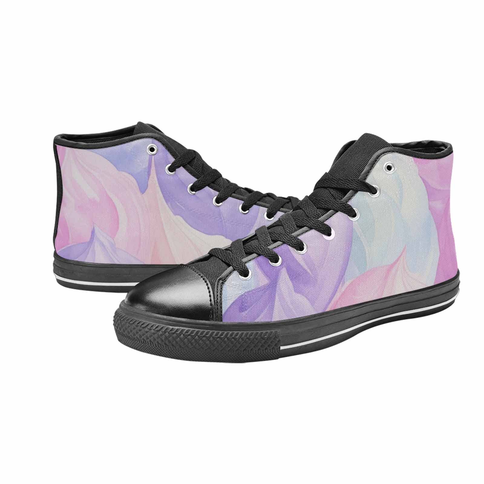 MEN'S Tie Dye - High Top Canvas Dark Academia Custom Sneakers