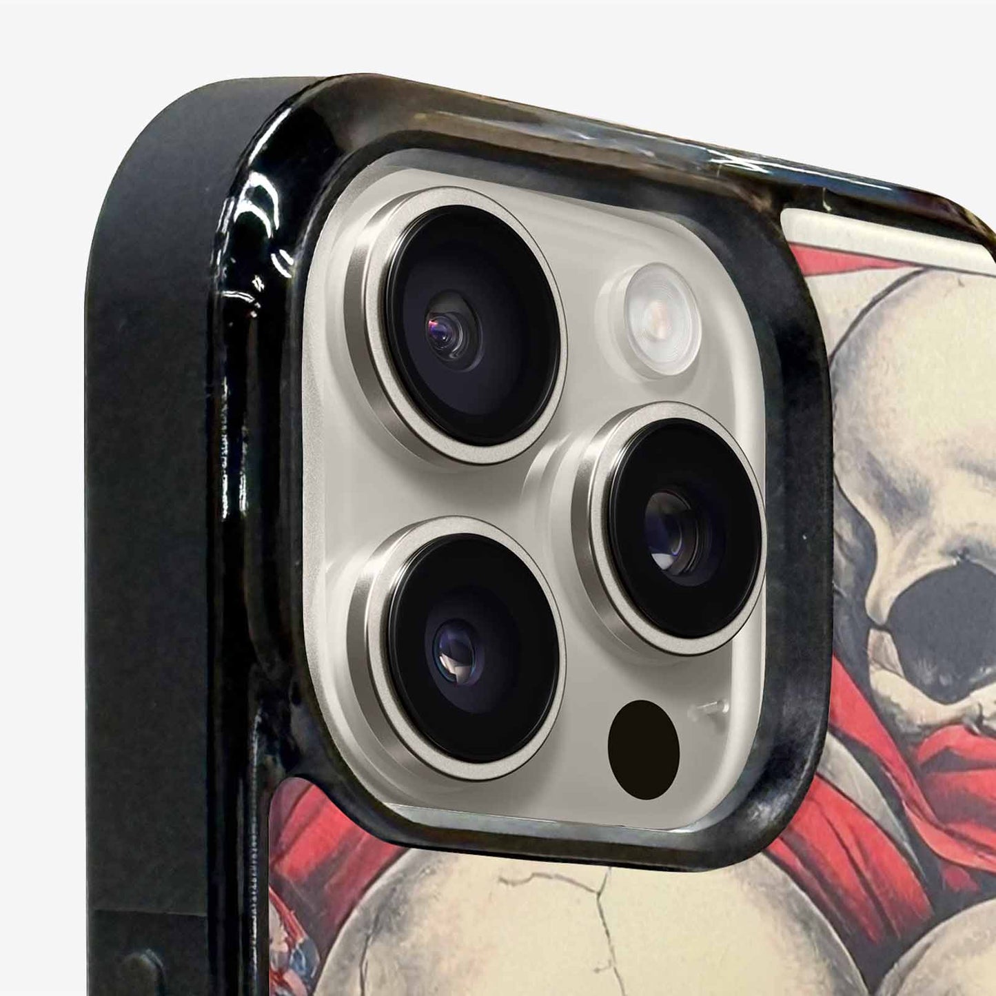 iPhone 16 Pro Case — Skull Dark Art Gothic Print, Customized Protective Case