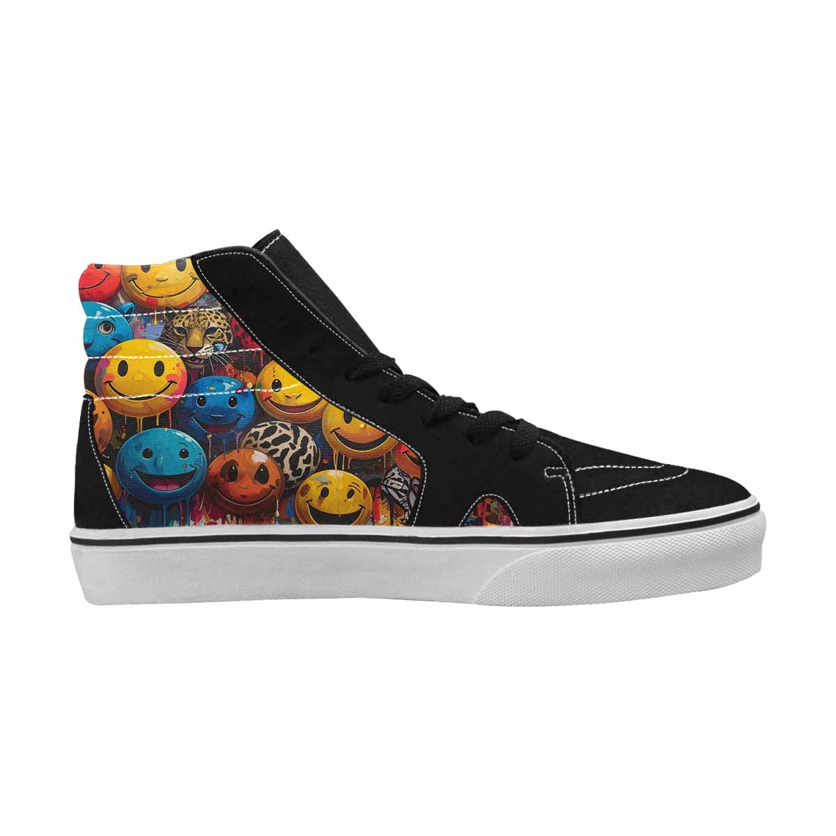 MEN'S Smiley Faces High Top Canvas Aesthetic Shoes
