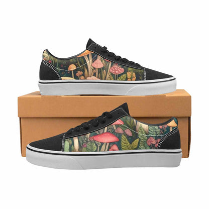 WOMEN'S Mushrooms  Botanical Mushrooms Lace-Up Canvas Dreamlike Custom Shoes