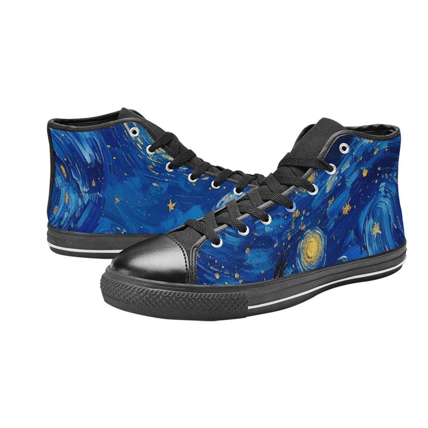 WOMEN'S Starry Night Galaxy High Top Canvas Aesthetic Shoes