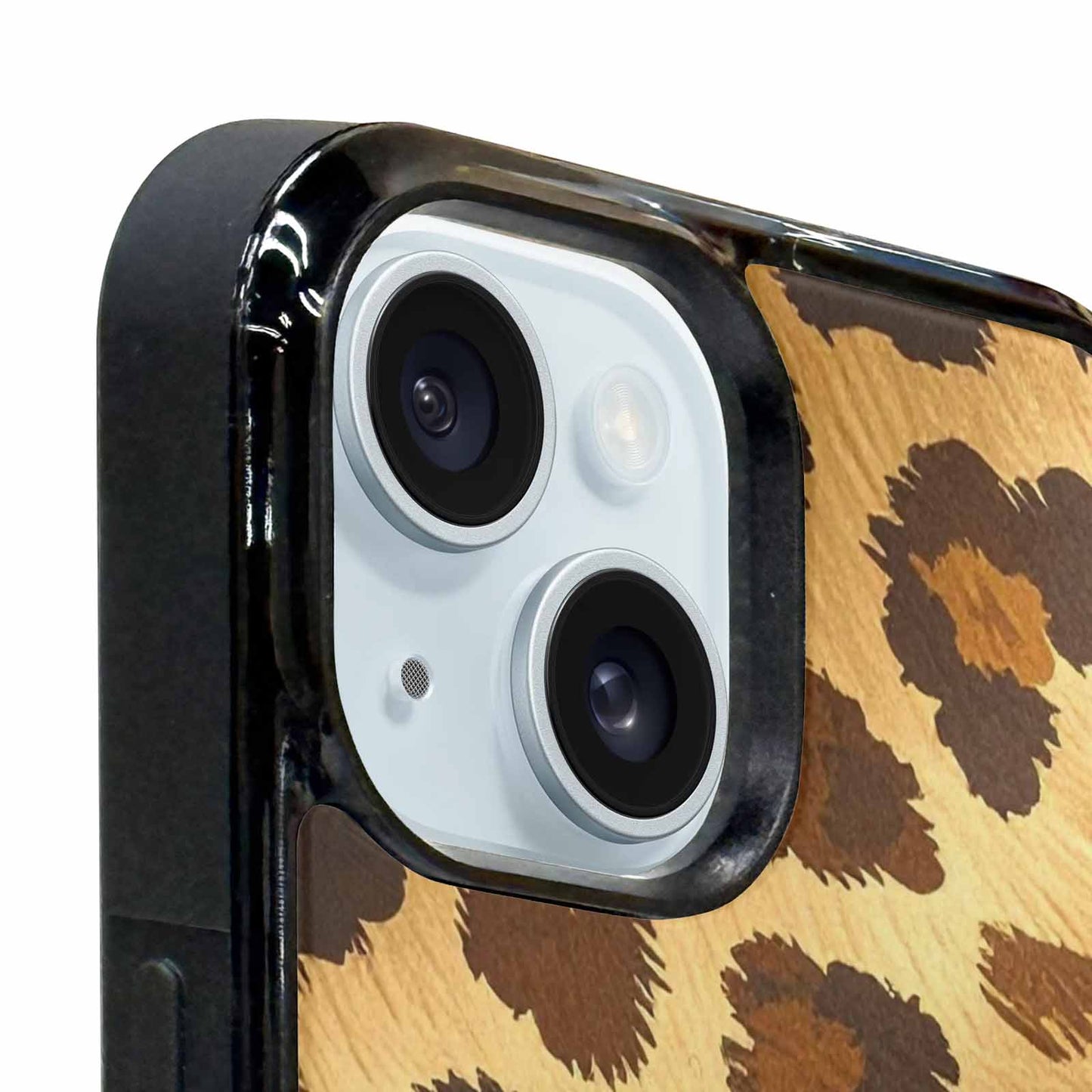 iPhone 15 Case — Classic Leopard Print Warm Golden Tan, Original Design Phone Case