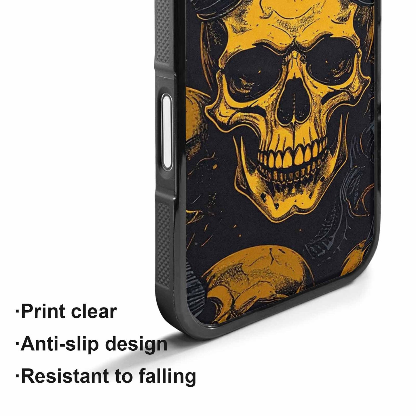 iPhone 17 Case — Skull Dark Art Gothic Print Gothic, Custom Printed Phone Case