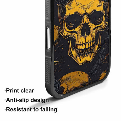 iPhone 17 Case — Skull Dark Art Gothic Print Gothic, Custom Printed Phone Case