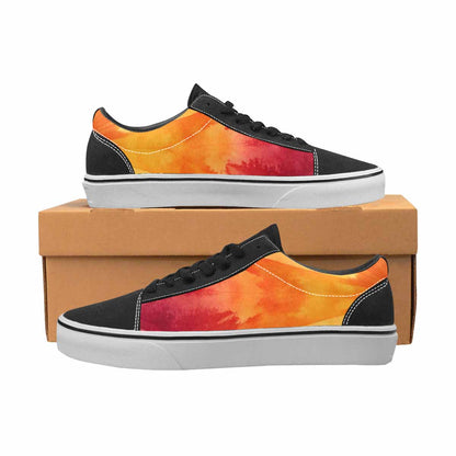 WOMEN'S Ombre Tie Dye Sunset Canvas Lace-Up Cottagecore Shoes