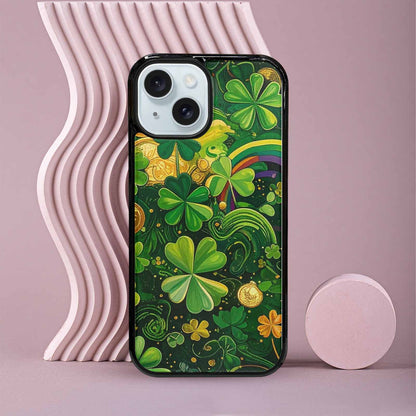 iPhone 15 Case — St Patrick\'s Clover St Patrick\'s Clover, Custom Made Phone Cover