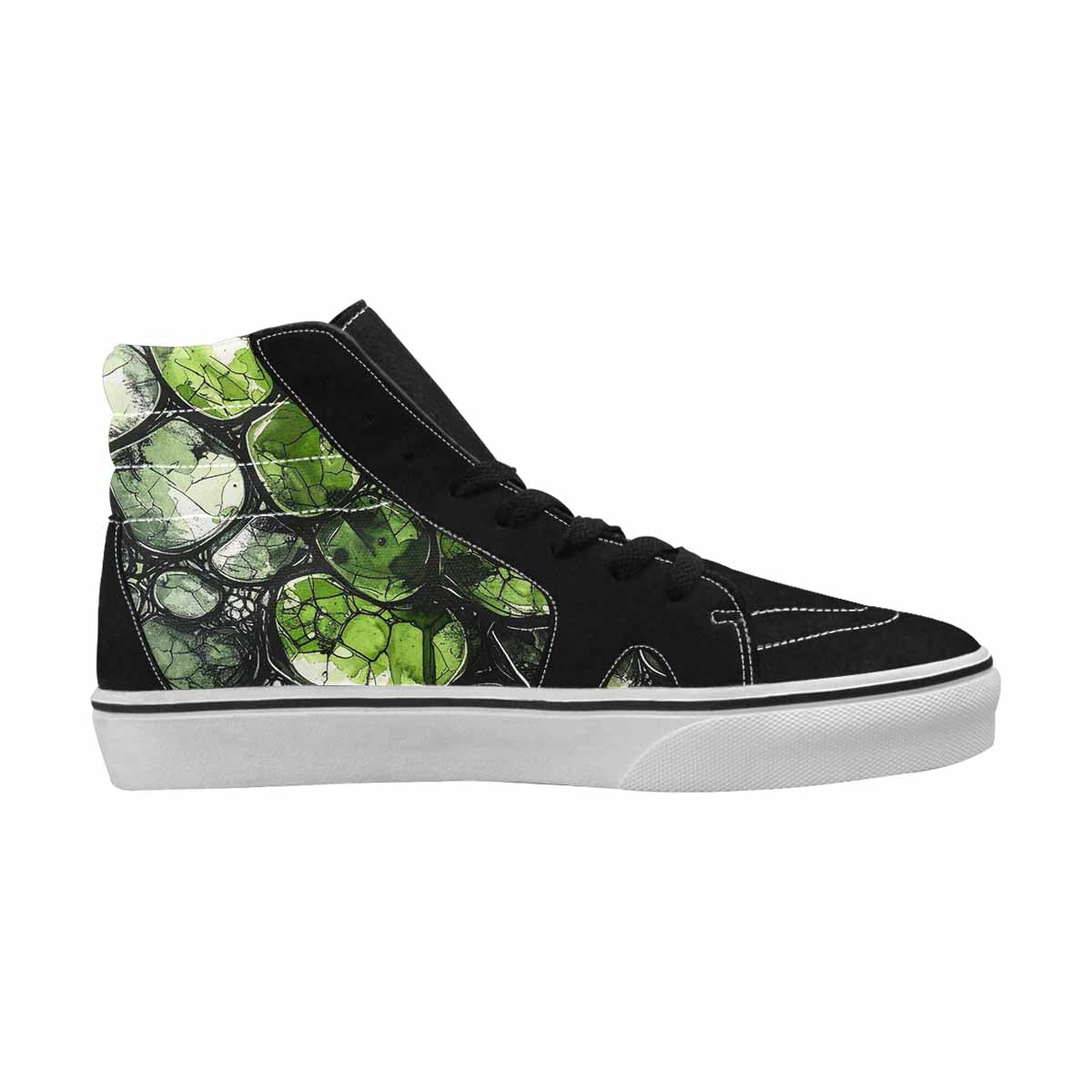 MEN'S Reptile Scale High Top Canvas Kaleidoscope Sneakers