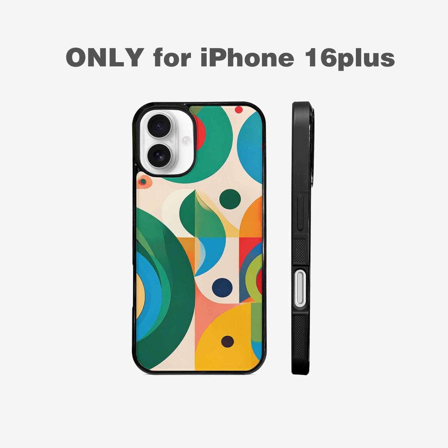 iPhone 16 Plus Case — 1960s Mod Cartoon Art Pattern, Custom Printed Phone Case