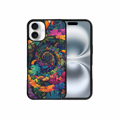iPhone 16 Plus Case — Toucan Jungle Toucan Jungle Pattern Hundreds, Custom Designed Case Cover
