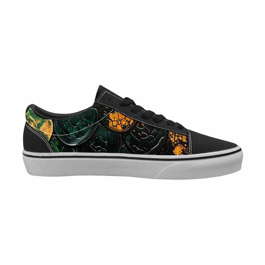 MEN'S Snake Skin Reptile Canvas Lace-Up Y2K Custom Shoes