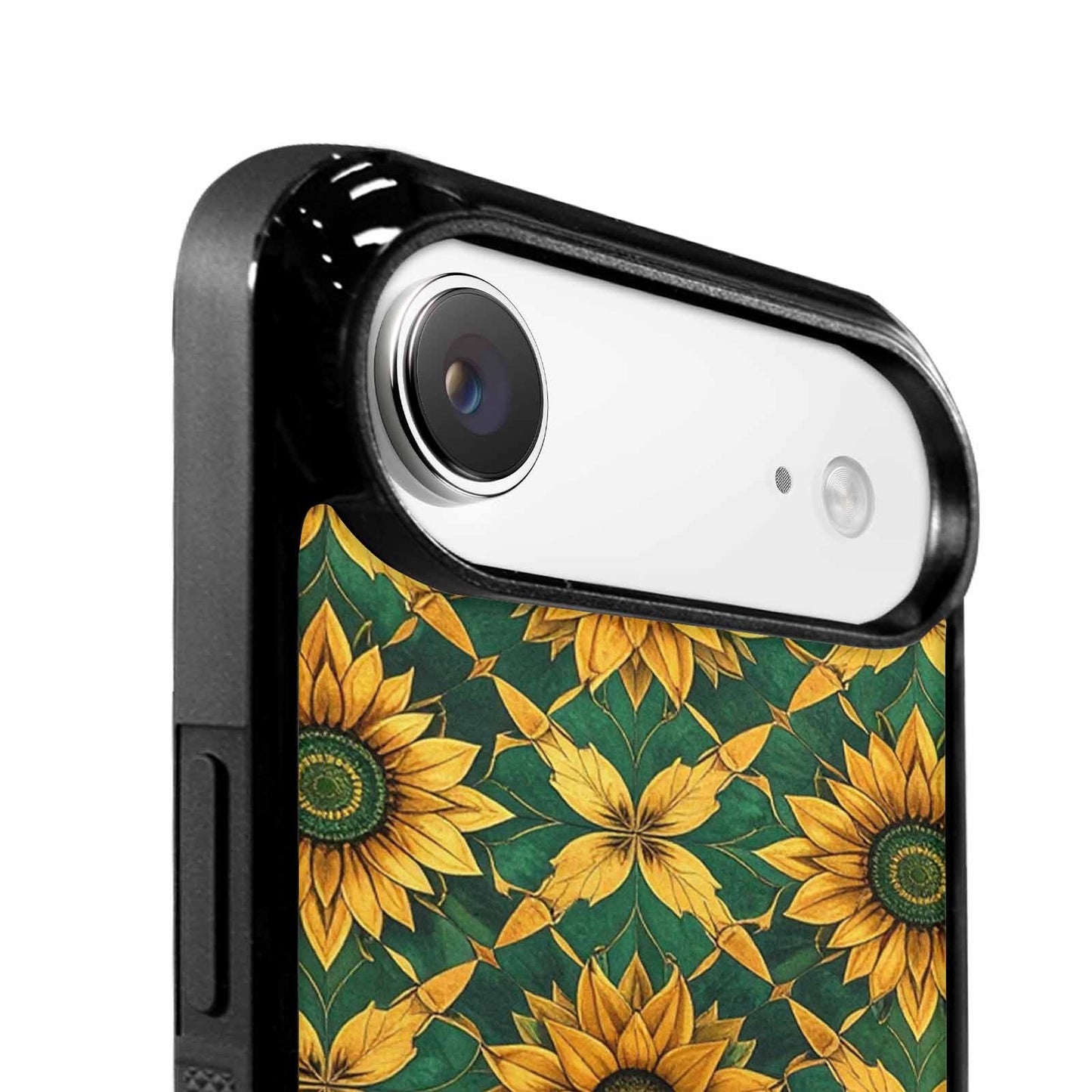 iPhone 17 Air Case — Sunflower Motifs Arranged In A Floral, Custom Print Case Cover