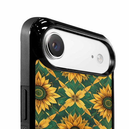iPhone 17 Air Case — Sunflower Motifs Arranged In A Floral, Custom Print Case Cover