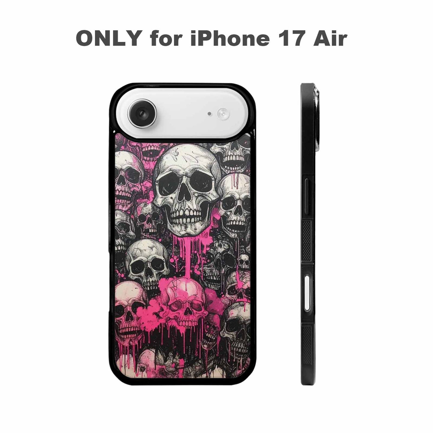iPhone 17 Air Case — Black Pink Ink Rainbow From Gothic, Customized Protective Case