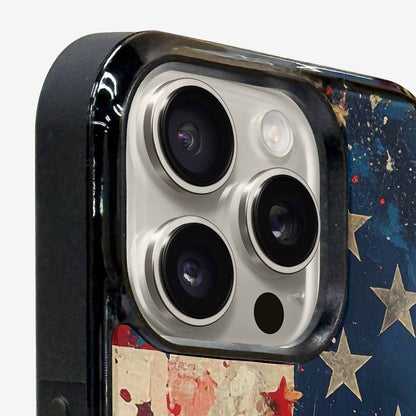 iPhone 16 Pro Case — Patriotic Stars And Stripes American Stars, Original Design Phone Case