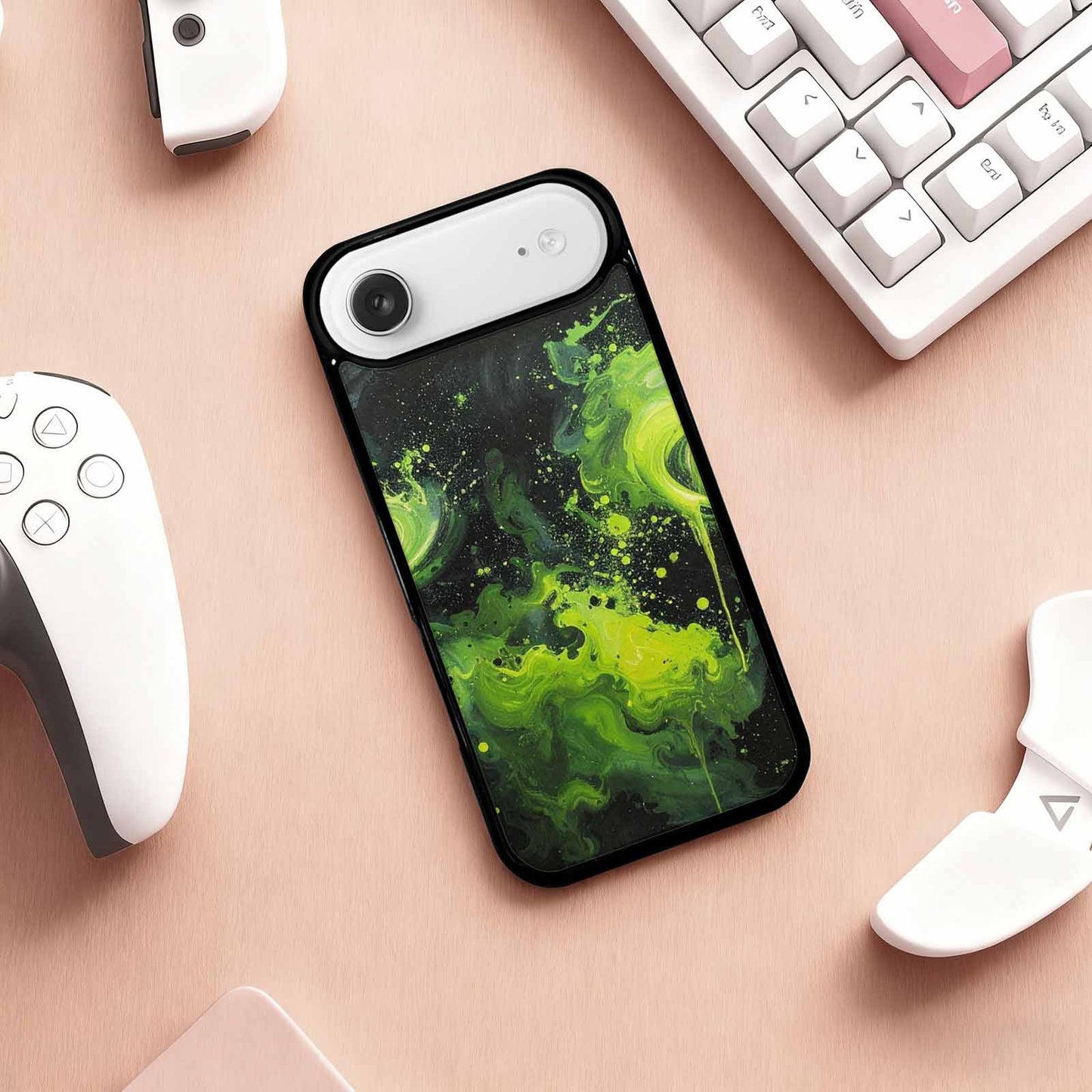 iPhone 17 Air Case — Seamless Repeating Pattern Of Overlapping Galaxy, Customized Protective Case