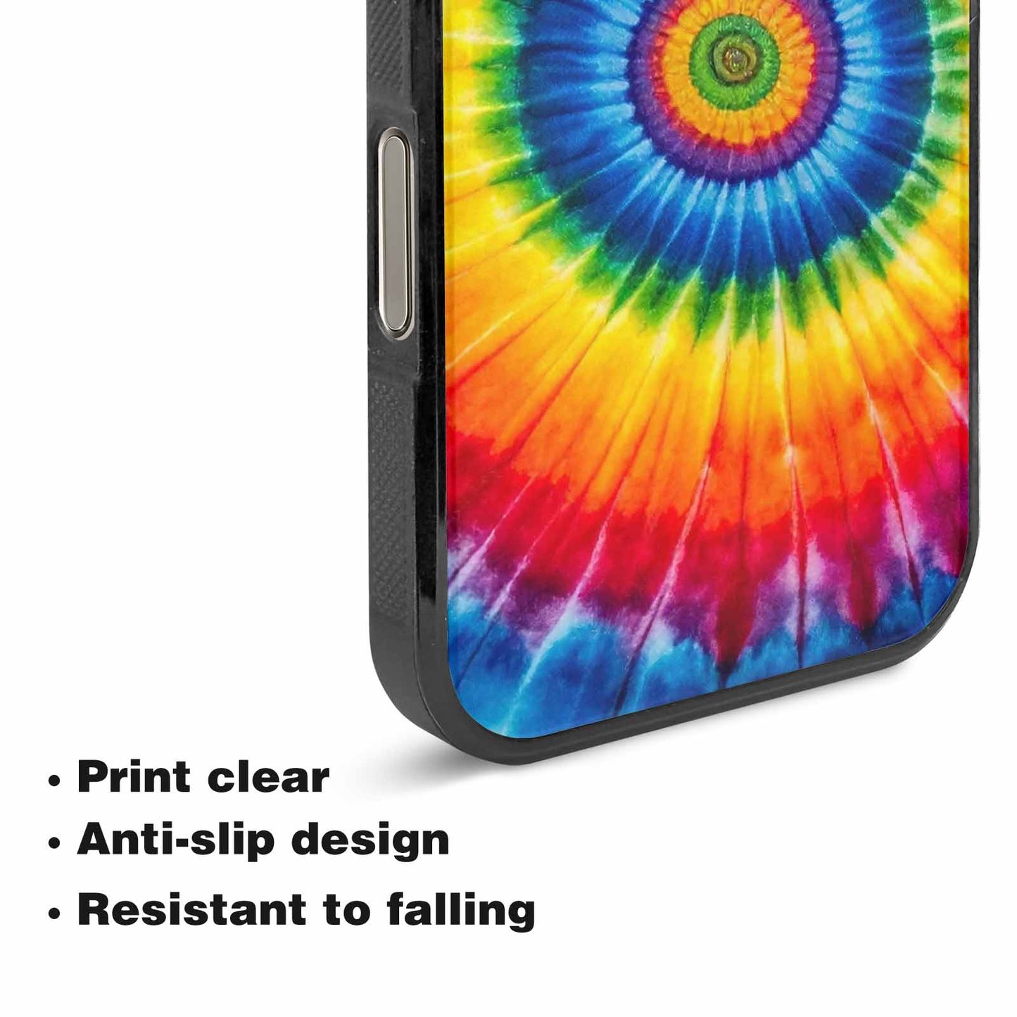 iPhone 16 Pro Max Case — A1 Fly Rainbow Spiral Tie Dye, Custom Art Phone Cover
