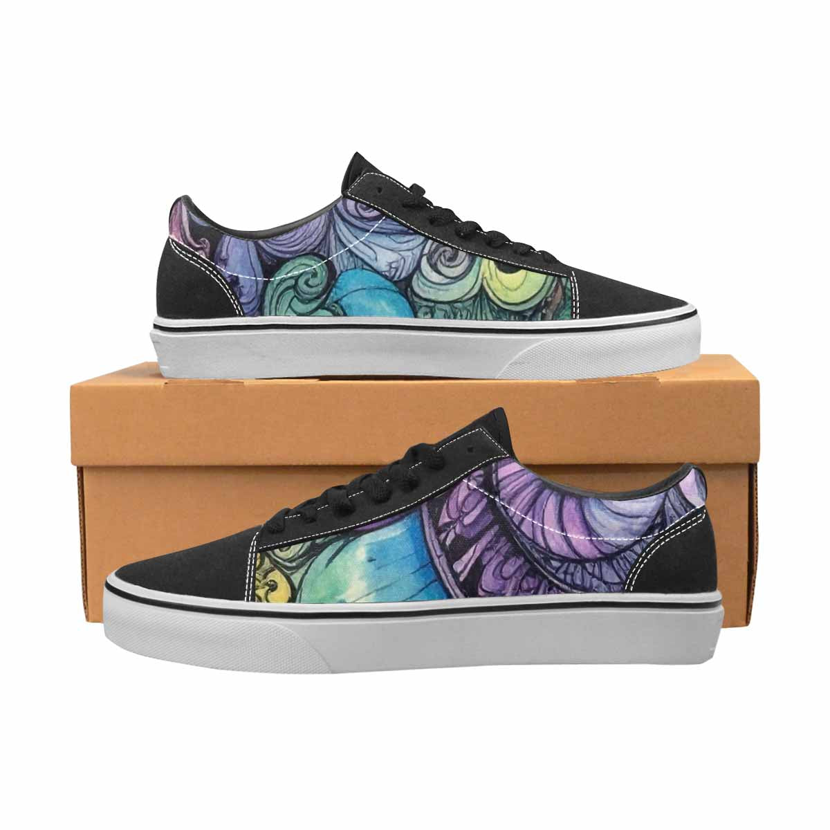 WOMEN'S Tie Lace-Up Canvas Cottagecore Custom Sneakers