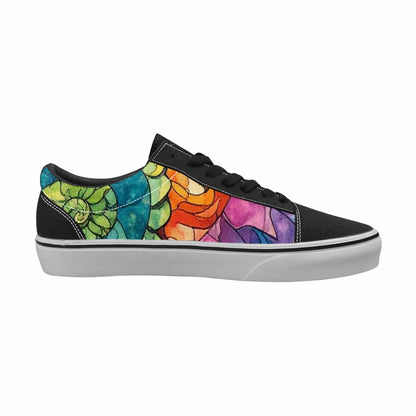 WOMEN'S Tie Lace-Up Canvas Surreal Custom Shoes