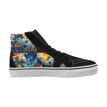 WOMEN'S Blend All Versions High Top Canvas Neon Fantasy Custom Sneakers